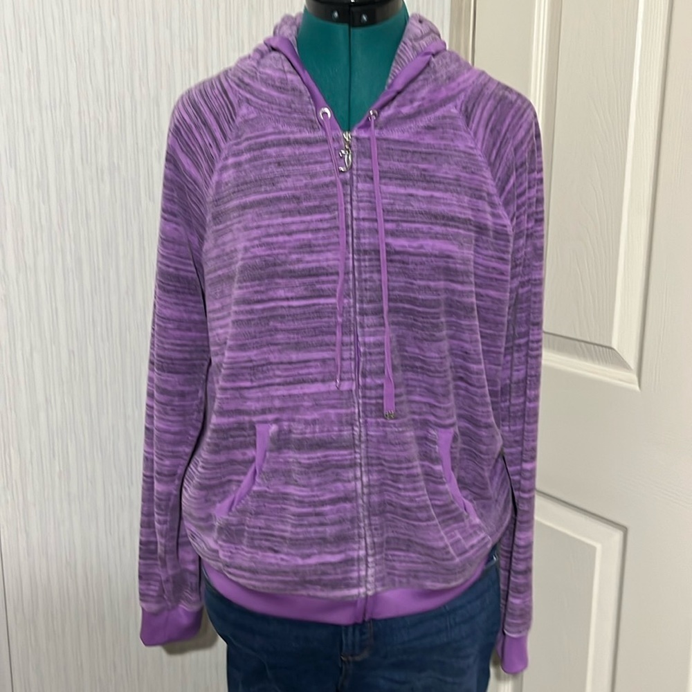 Juicy Couture Lavender Striped Hoodie